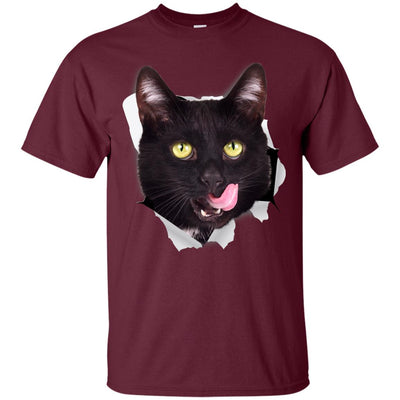 Black Cat Licking Ultra Cotton T-Shirt
