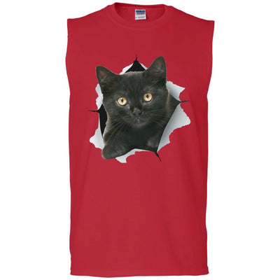 Black Kitten Men's Ultra Cotton Sleeveless T-Shirt