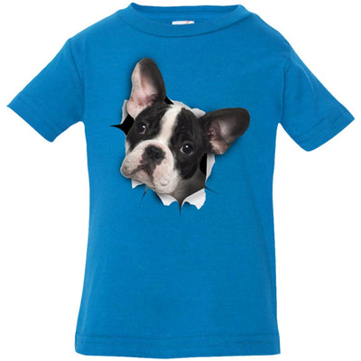 Black & White Frenchie Infant Jersey T-Shirt