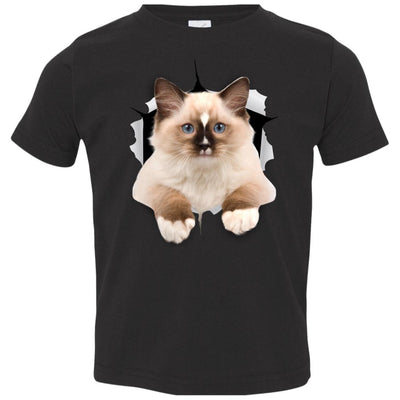 Brown Ragdoll Cat Toddler Jersey T-Shirt