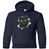 Black Kitten Youth Pullover Hoodie
