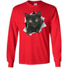 Black Kitten Long Sleeve Ultra Cotton T-Shirt