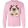 Brown Ragdoll Cat Long Sleeve Ultra Cotton T-Shirt