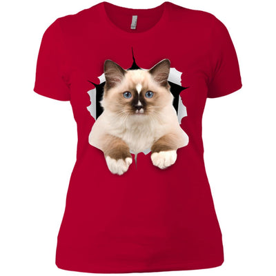 Brown Ragdoll Cat Ladies' T-Shirt