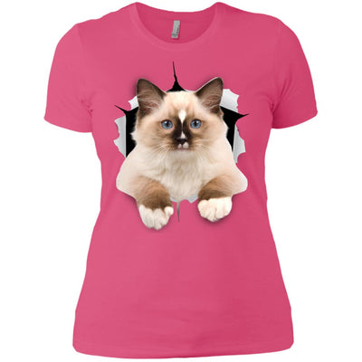 Brown Ragdoll Cat Ladies' T-Shirt