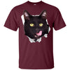 Black Cat Licking Youth Cotton T-Shirt