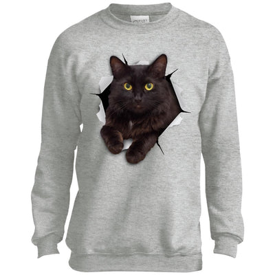 Black Cat Youth Crewneck Sweatshirt