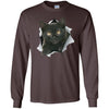 Black Kitten Long Sleeve Ultra Cotton T-Shirt