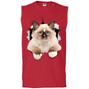 Brown Ragdoll Cat Men's Ultra Cotton Sleeveless T-Shirt