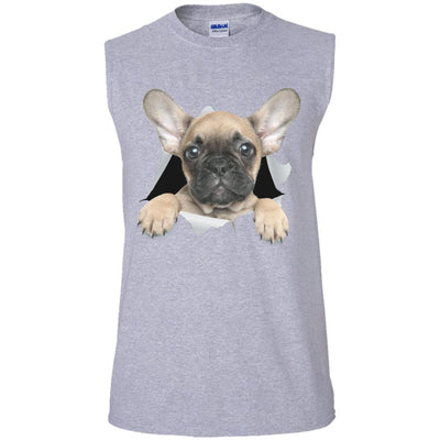 French Bulldog Pup Men's Ultra Cotton Sleeveless T-Shirt