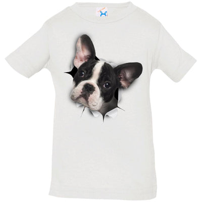Black & White Frenchie Infant Jersey T-Shirt
