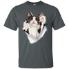 Black & White Reaching Cat Ultra Cotton T-Shirt