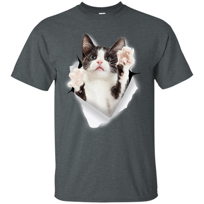 Black & White Reaching Cat Ultra Cotton T-Shirt