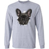 Black Frenchie Long Sleeve Ultra Cotton T-Shirt