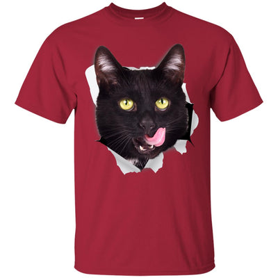 Black Cat Licking Ultra Cotton T-Shirt