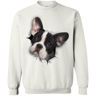 Black & White Frenchie Crewneck Pullover Sweatshirt