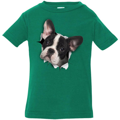 Black & White Frenchie Infant Jersey T-Shirt