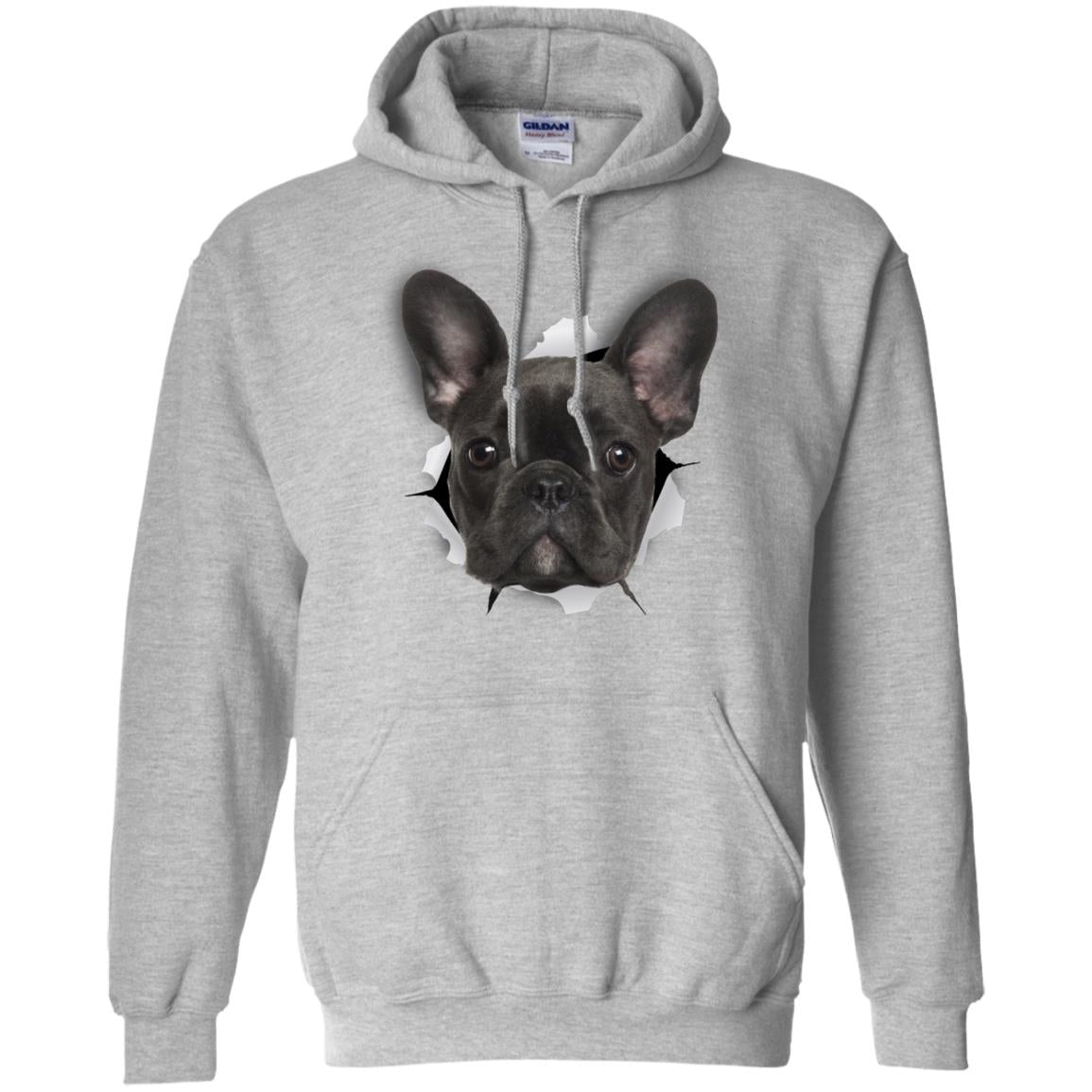 Black Frenchie Pullover Hoodie