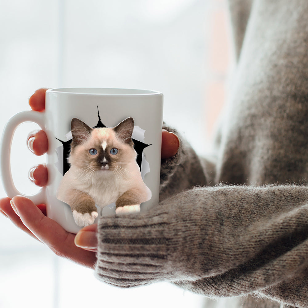 Cat - Birman Dishwasher Safe Microwavable Ceramic Coffee Mug 15 oz