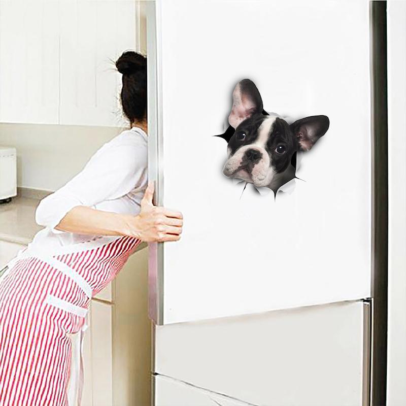 Black & White French Bulldog Decals