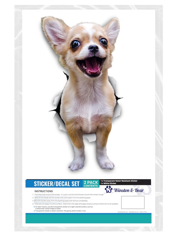 Excited Chihuahua Decals
