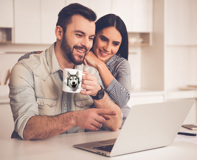 Happy Husky Mug