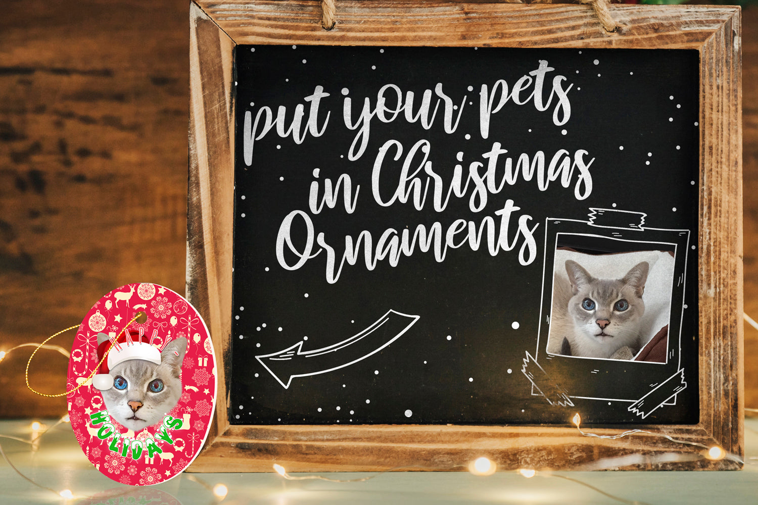 Custom Your Pet Christmas Ornaments