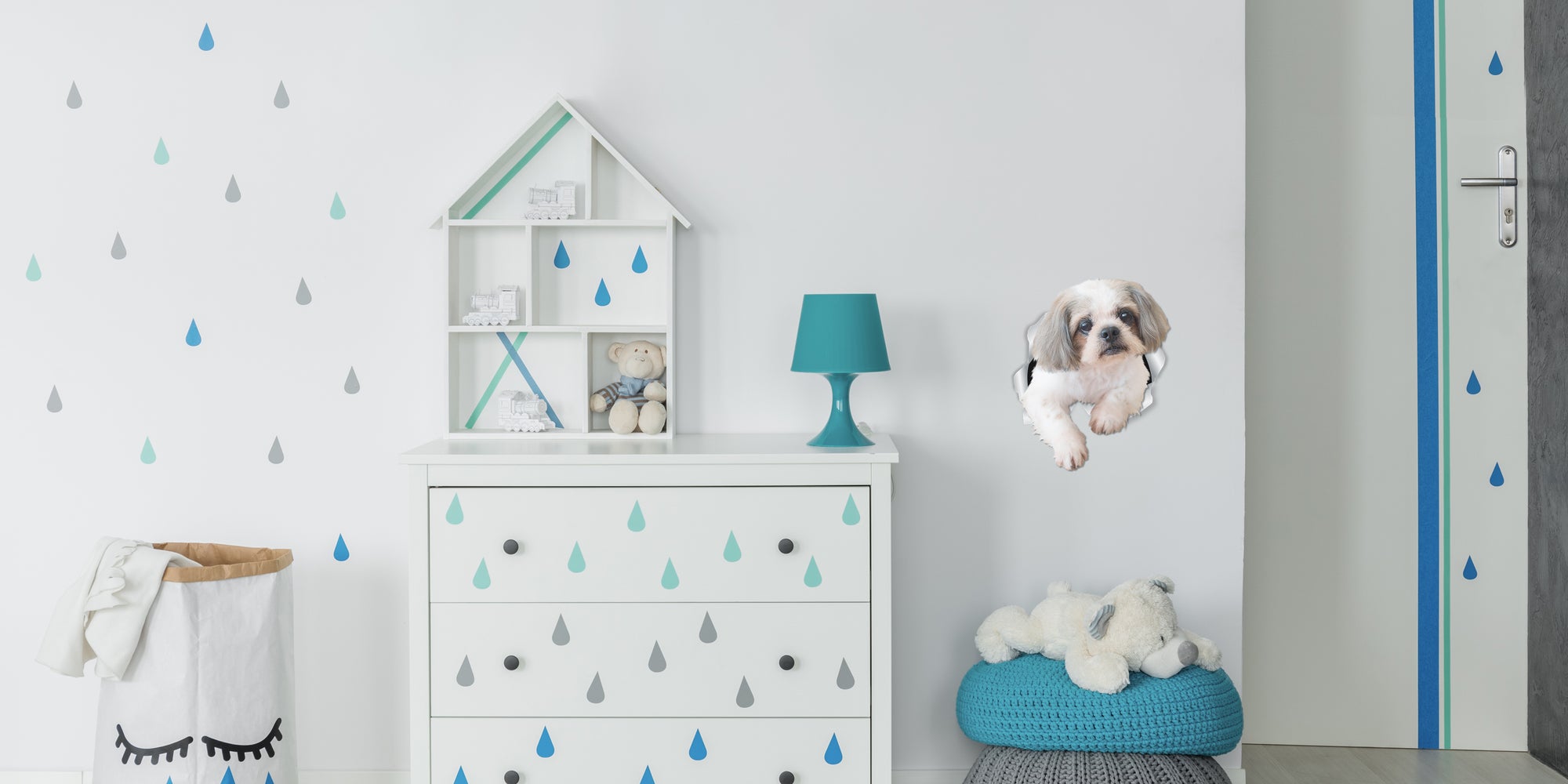 Curious Shih tzu Decals