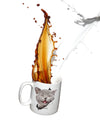 Laughing Grey Cat Mug