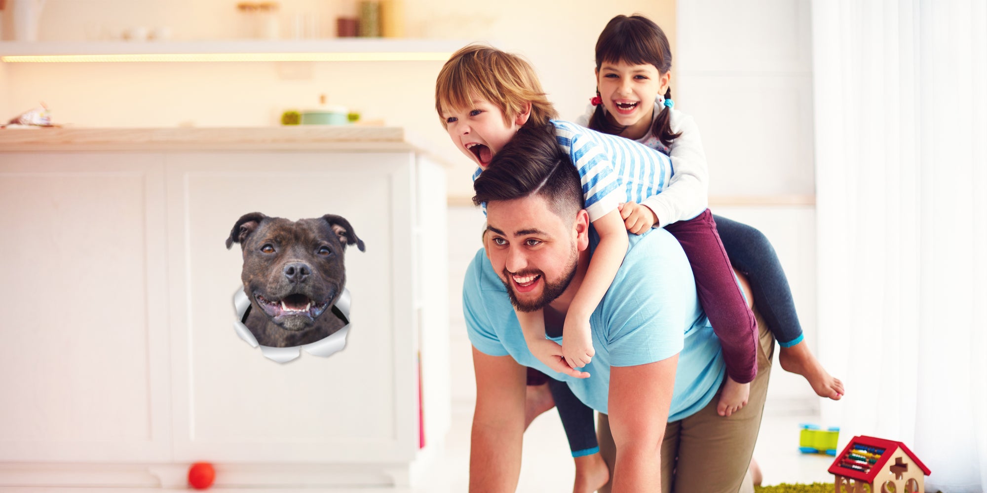 Happy Staffie Decals