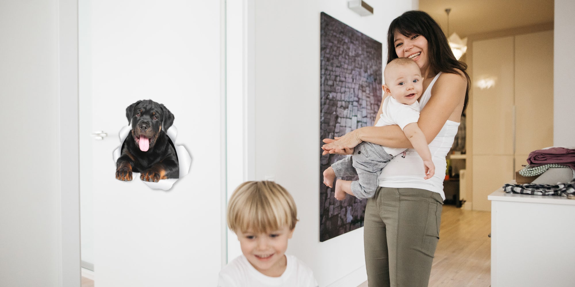 Friendly Rottweiler Decals