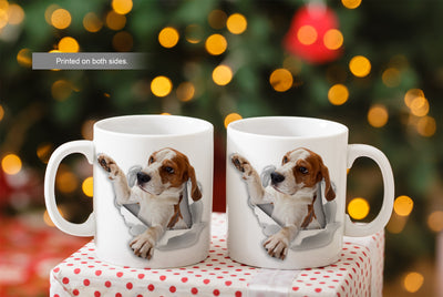 Reaching Beagle Mug