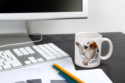 Reaching Beagle Mug