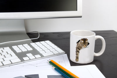Reaching Tabby Mug