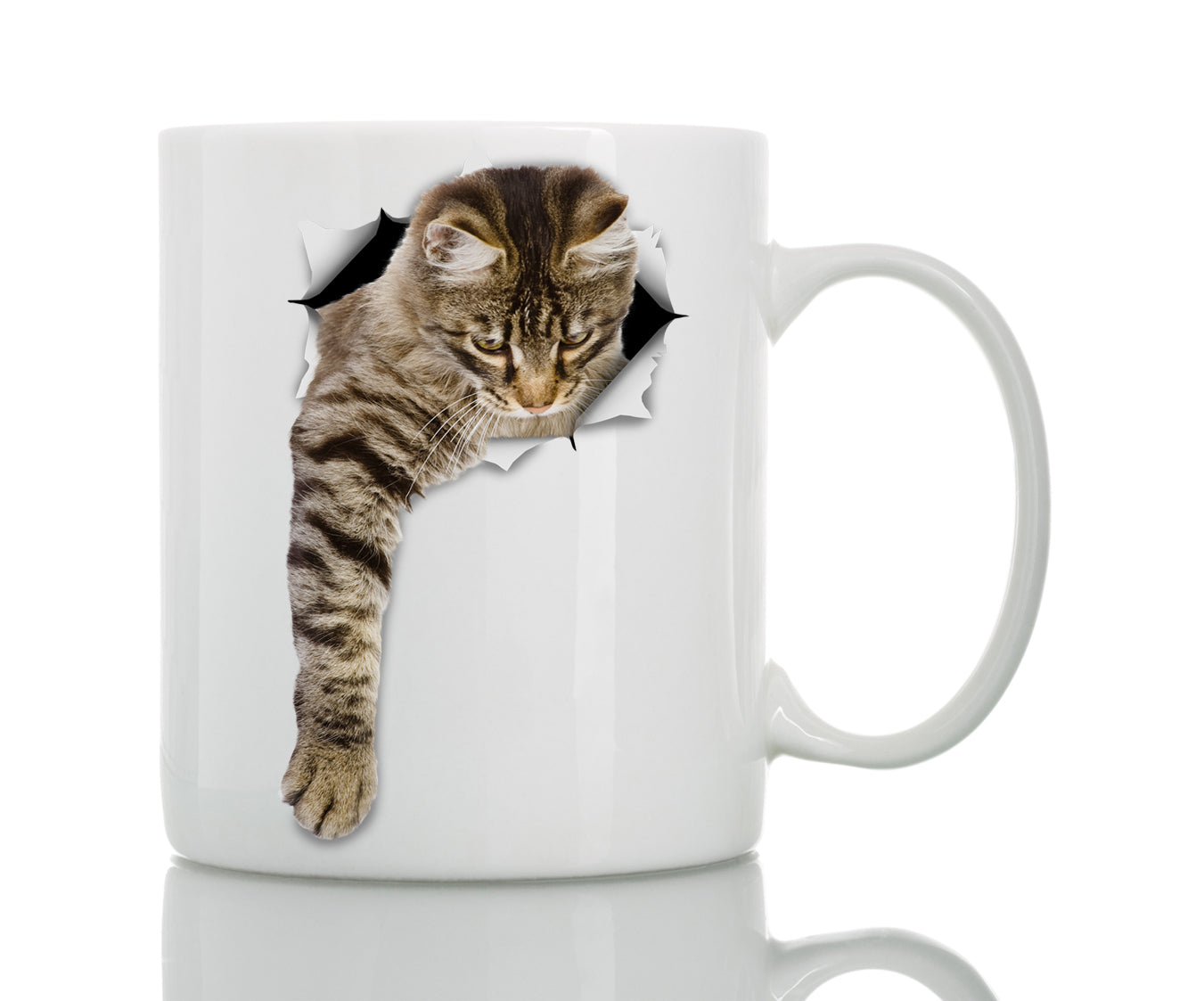 Reaching Tabby Mug