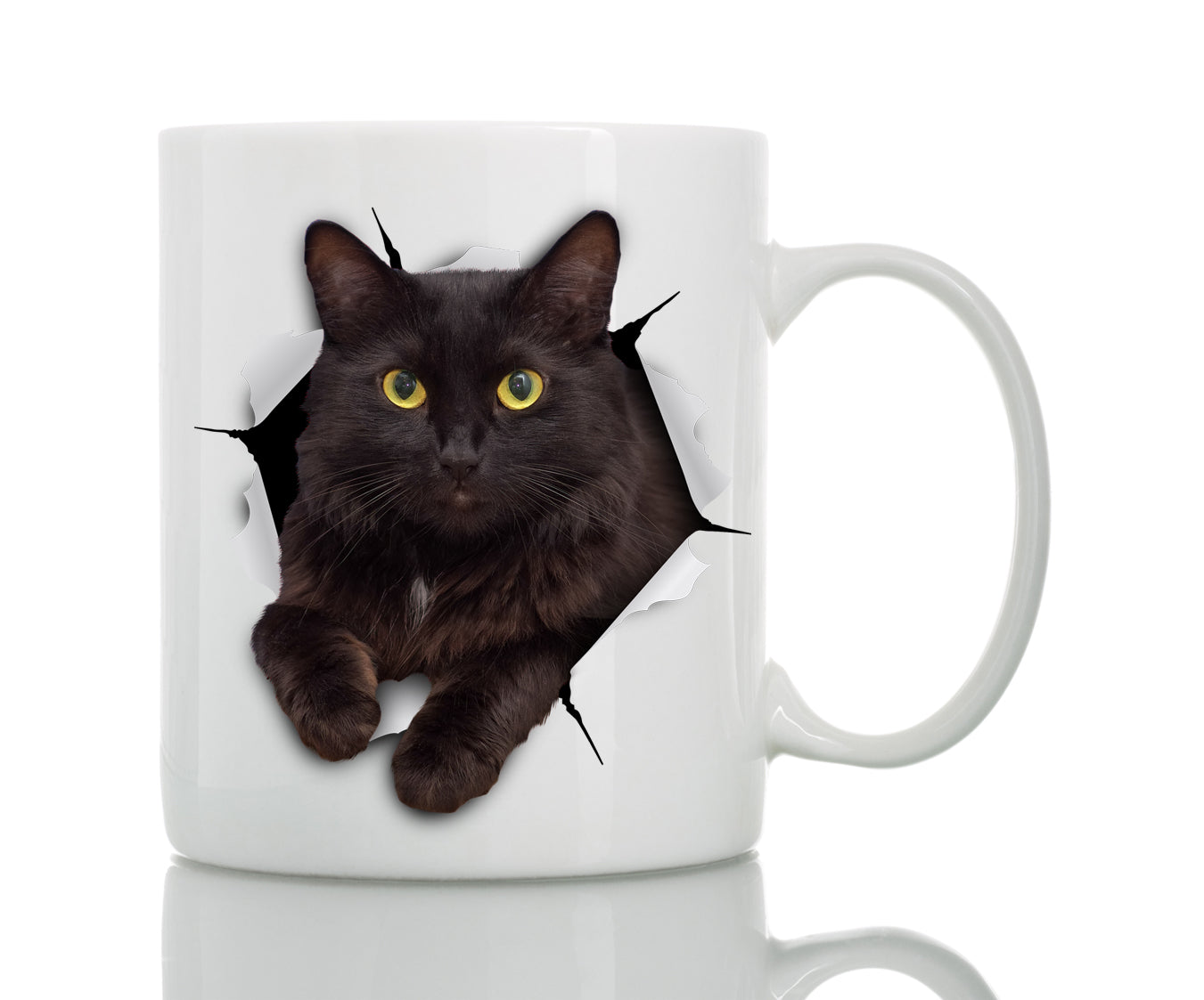 Resting Black Cat Mug