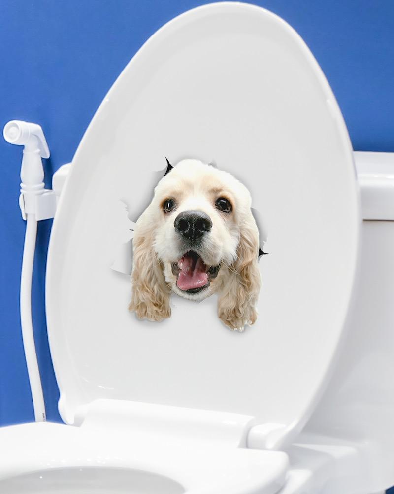 White Cocker Spaniel Decals