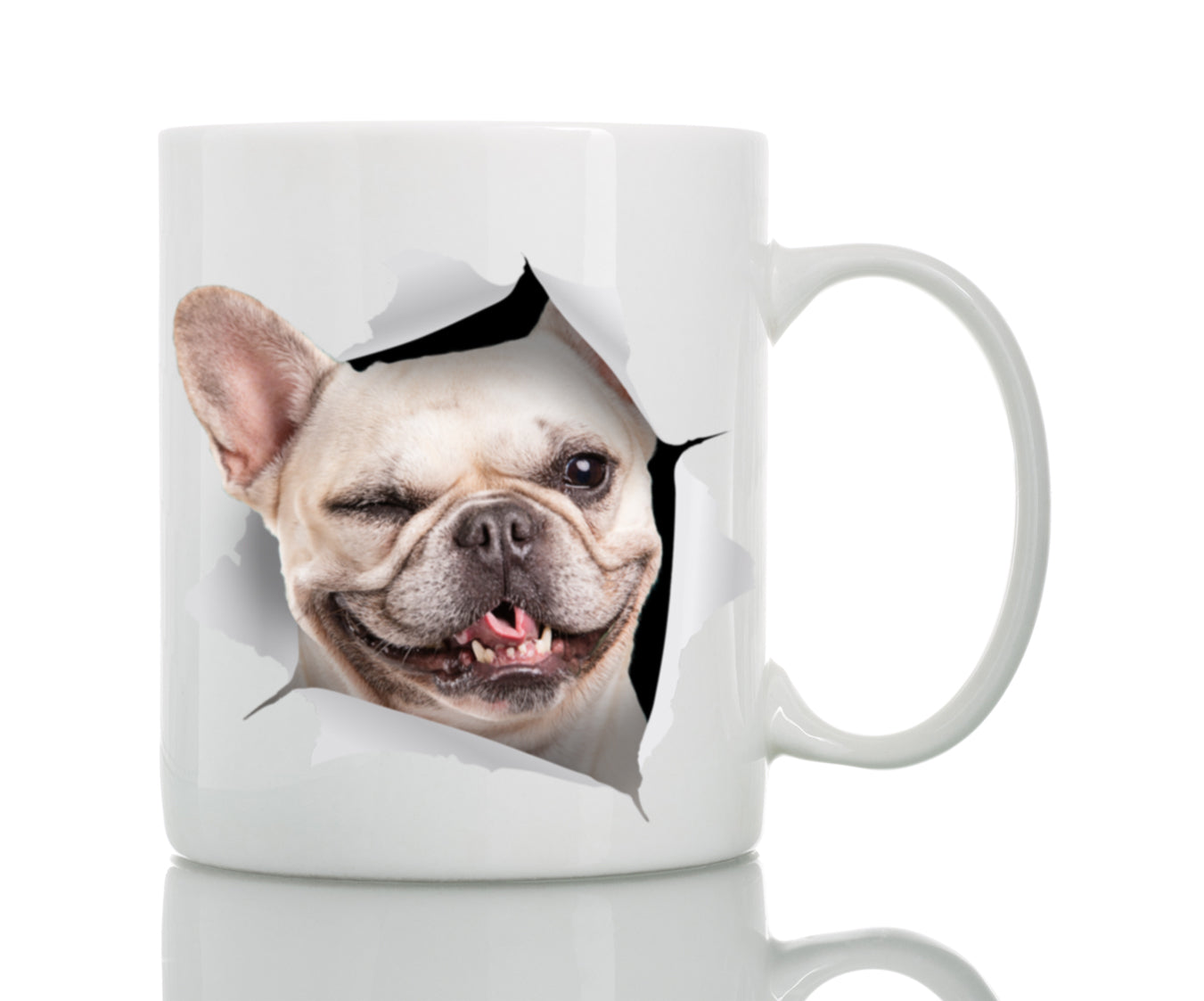 Winking French Bulldog Mug