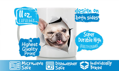Winking French Bulldog Mug