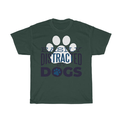 Distracted By Dogs - Unisex Heavy Cotton Tee