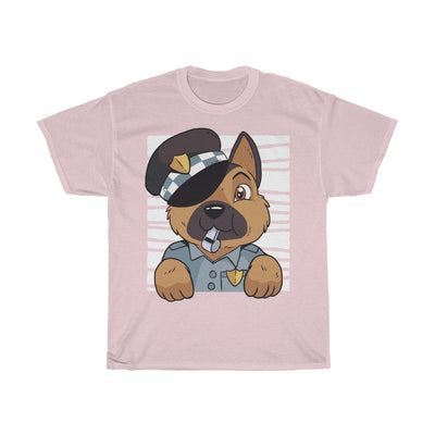 German Shepherd Police Dog - Unisex Heavy Cotton Tee