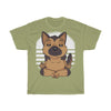 German Shepherd Yoga Puppy - Unisex Heavy Cotton Tee