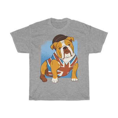 British Bulldog Dressed Up - Unisex Heavy Cotton Tee