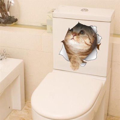 Looking Up Cat Decals