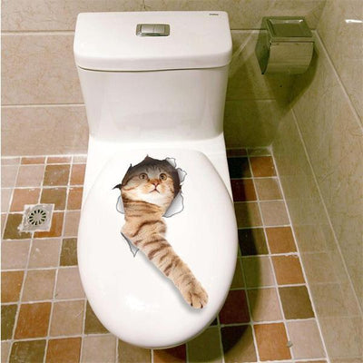 Reaching Cat Decals