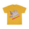 Pug Unicorn Playing - Unisex Heavy Cotton Tee