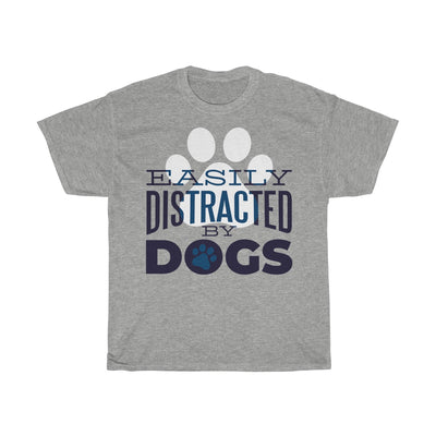 Distracted By Dogs - Unisex Heavy Cotton Tee