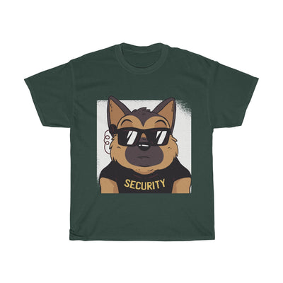 German Shepherd Funny Security - Unisex Heavy Cotton Tee