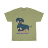 Cute Dachshund - Unisex Heavy Cotton Tee