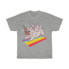 Pug Unicorn Playing - Unisex Heavy Cotton Tee